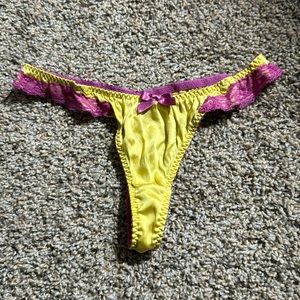 Agent Provocateur thong size 3 available solo, w/a 34B bra, or w/bra AND garter
